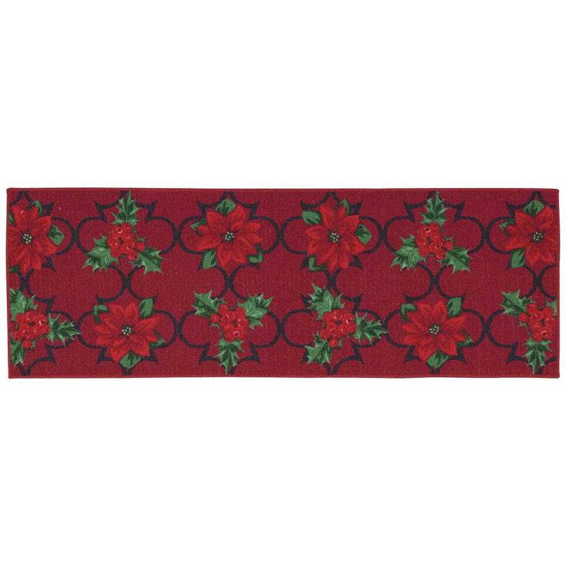 Tapis rouge winter, Rectangle 1 pi 8 po x 2 pi 9 po