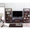 Meuble audio-vidéo en bois massif 3 pièces Erskine pour téléviseur de 75 po ou moins
