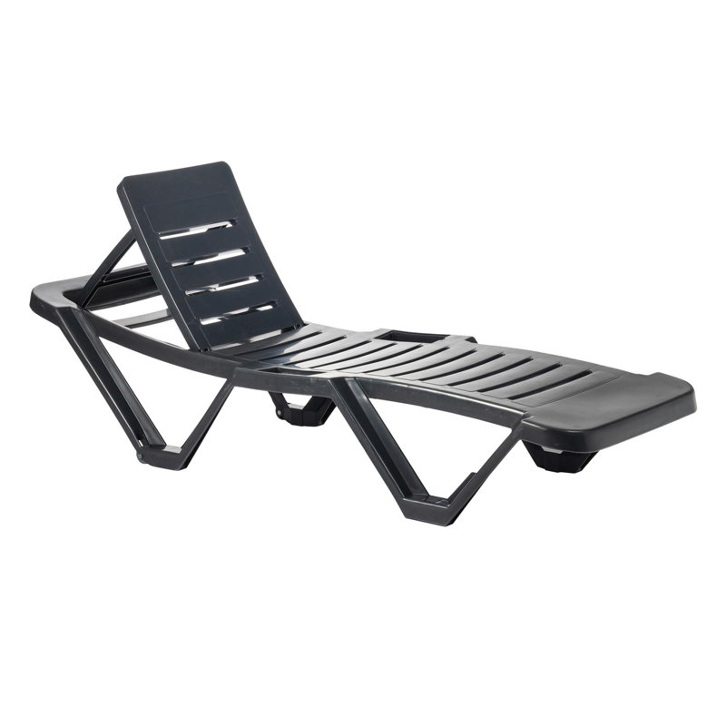 188cm Long Reclining Single Chaise, Grey