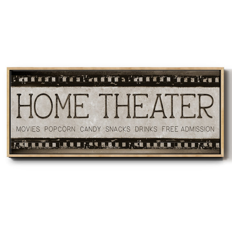 Cinéma maison - Toile encadrée, H 24 po x l 60 po