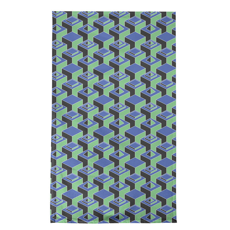 Patricia Geoffrey Tea Towel Kitchen Towel, Green/Blue/White, Poly Twill