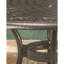 Table de patio ronde en treillis de 48 pouces