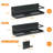 Magnetic Spice Rack For Refrigerator Magnetic Fridge Shelf For Kitchen Spice Organizer Magnetic Shelf For Fridge Space Saving Black 4 Pack With Magnetic Paper Towel Holder
