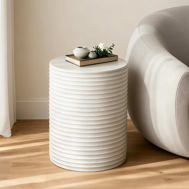 Table de bout Aneiro, Blanc