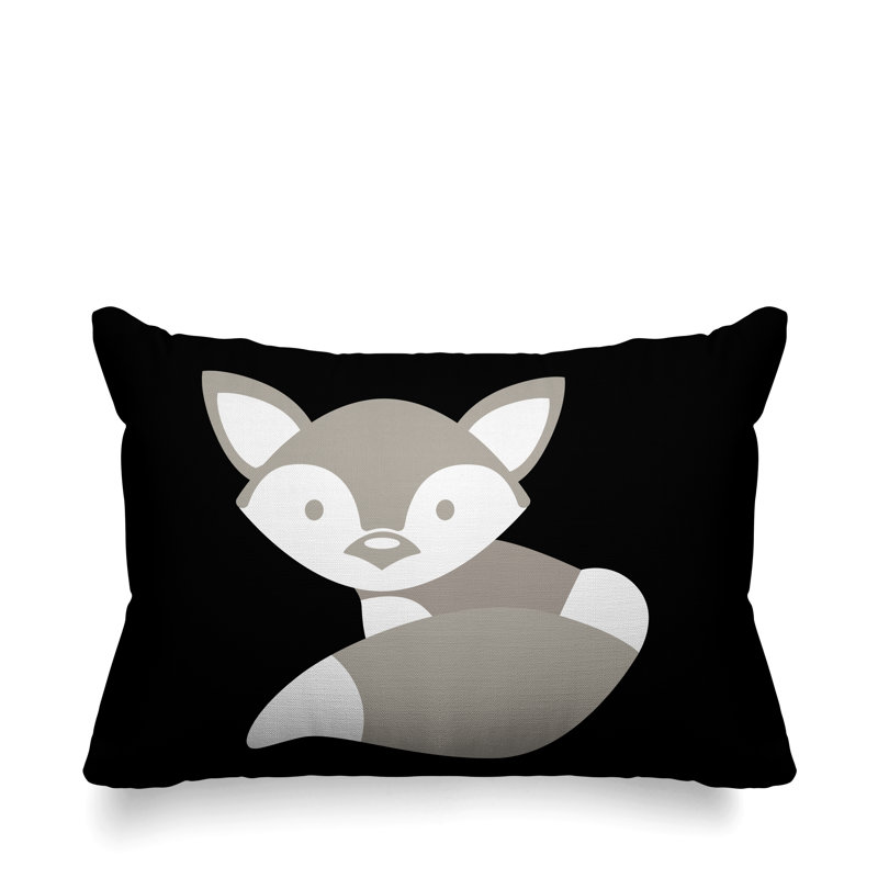 Coussin , Noir, H 17 po x l 17 po, Carré