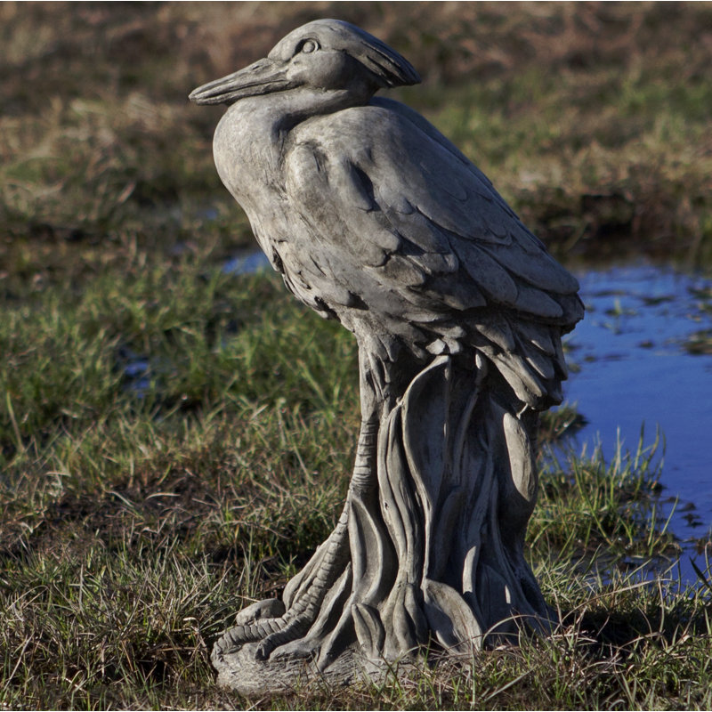 Egret Statue, Alpine Stone