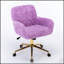 Fauteuil de bureau rembourré en peluche artificielle avec fonctions réglables pour un confort et une productivité ultimes-895112012