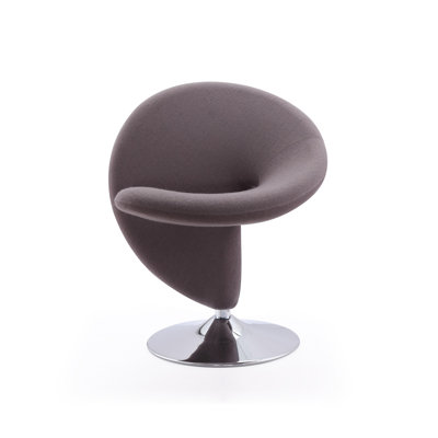 Fauteuil d'appoint pivotant Curl Modern