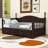 Twin Daybed with Trundle and 2 Drawer Storage MDF Daybed-1233760580