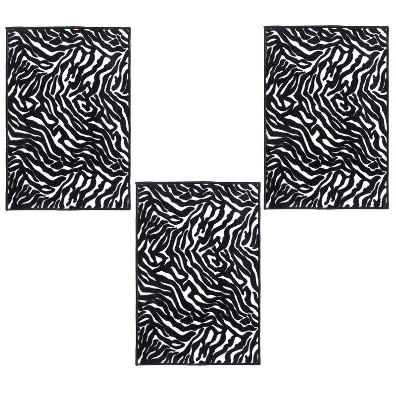 Ensemble de tapis en nylon touffeté Blaydon, Rectangle 1 pi 5 po x 2 pi 2 po