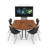 Hierarchy Novelty Height Adjustable 71.37'' L Training Table with Cable Management-1316324127-1316324097