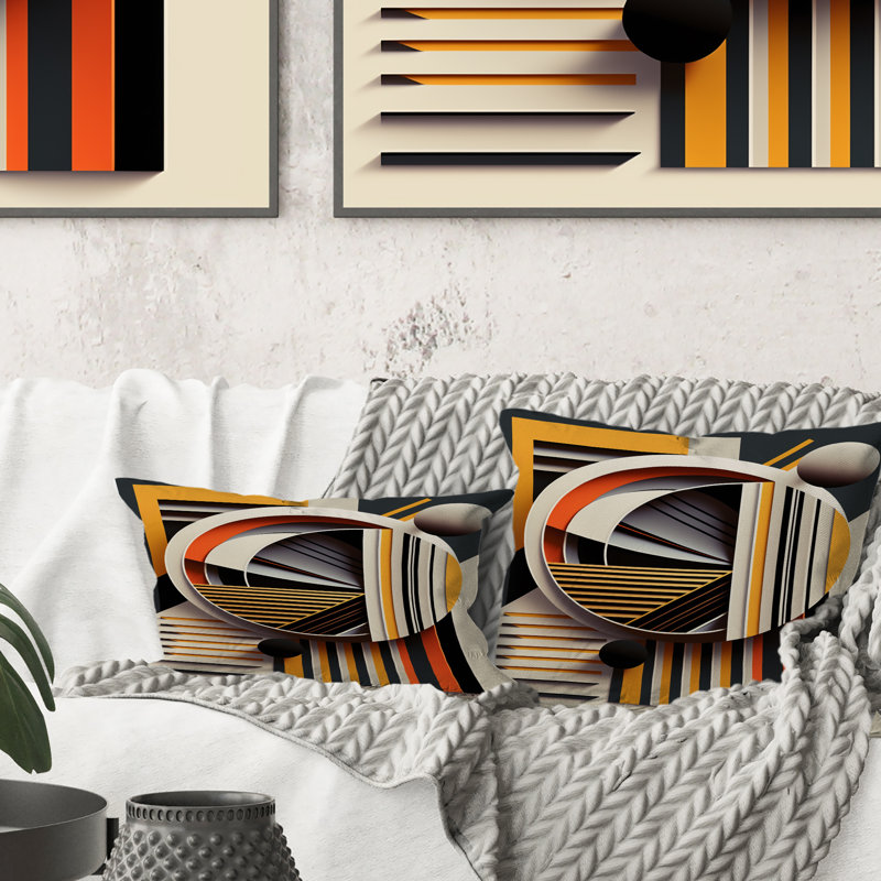 Coussin Minimal Bauhaus Dimensions V - Abstract