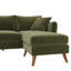 Magnolia Velvet L-Shaped Sectional Reversible-63433842