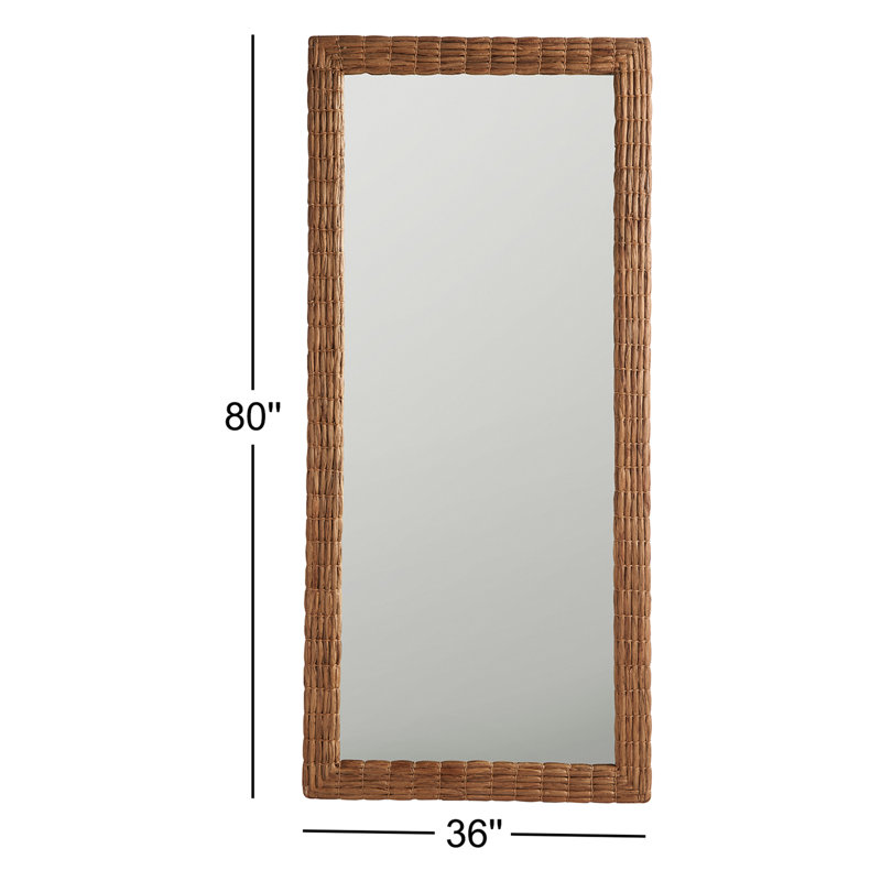 Weekender Rectangle Seagrass Mirror