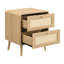 48 cm W Wicker / Rattan Bedside Table