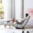 Foldable Reclining Chair For Bedroom And , Space Solution With Spring Seat Bag, Providing Excellent Seating Comfort