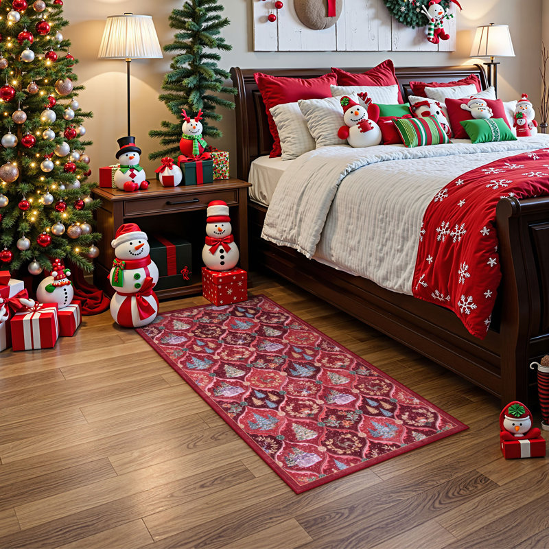 Tapis de Noël Laraven, Rectangulaire 2 pi x 4 pi