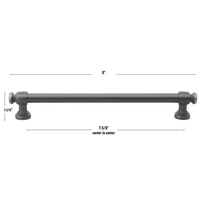 7 5/8" Center to Center Bar Pull, Oil Rubbed Bronze