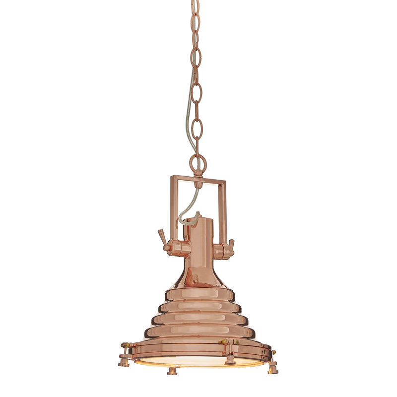 Addison 1 - Light Copper Cone Pendant