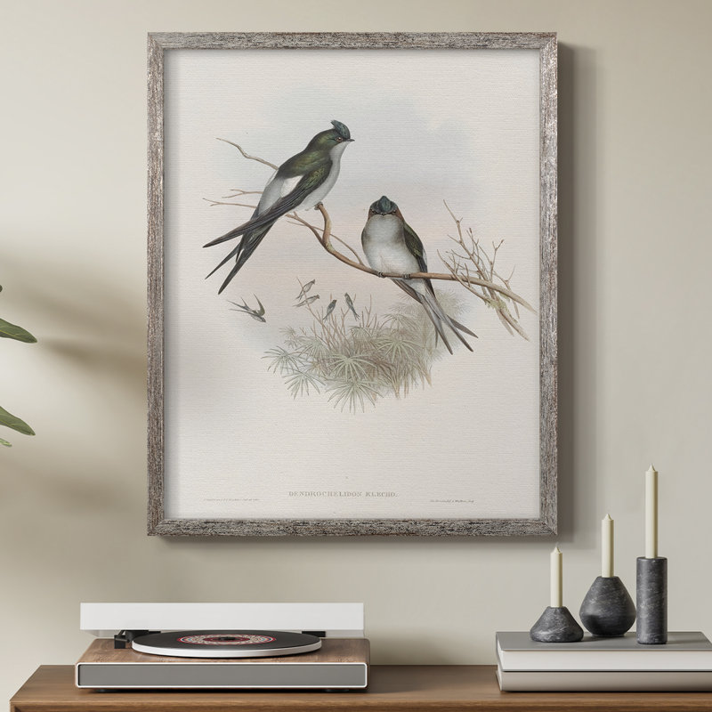 Imprimé animalier rétro X, reproduction encadrée - bois massif, H 30 po x l 24 po