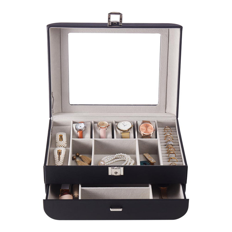 Minimalist Jewelry Box, Black