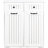 Laundry Cabinet With 2 Removable And Pull - Out Drawers, Ideal For Keeping In , White Color, 15.76 Inches Wide
