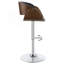 Tabouret de bar réglable noir et chrome