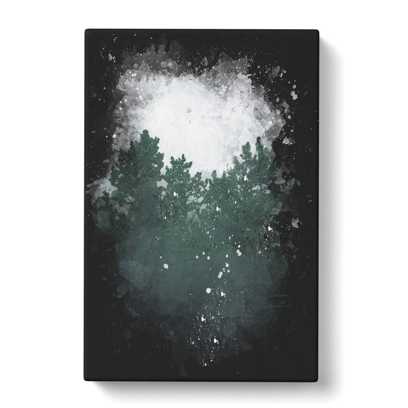 Snowing Upon The Trees - Painting, Wrapped Canvas, 60cm H x 40cm W x 3cm D