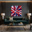 «Hard Edge», art mural sur toile rouge-1003414366