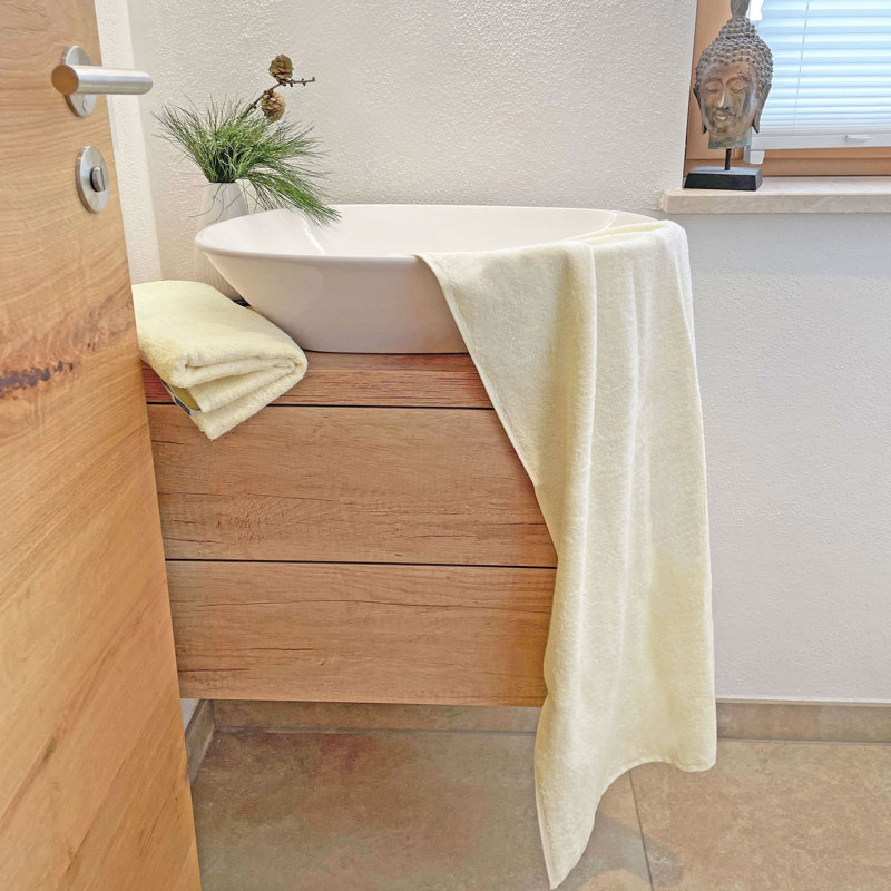 Midweight Hand Towel, Cream