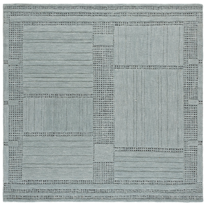 Harvest Hand Tufted Wool; Cotton Abstract Indoor Rug, Round 6'