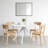 47.2" Solid Wood Round Dining Kitchen Table For 4-6 People With Intersecting Pedestal Base-98405834-98405873