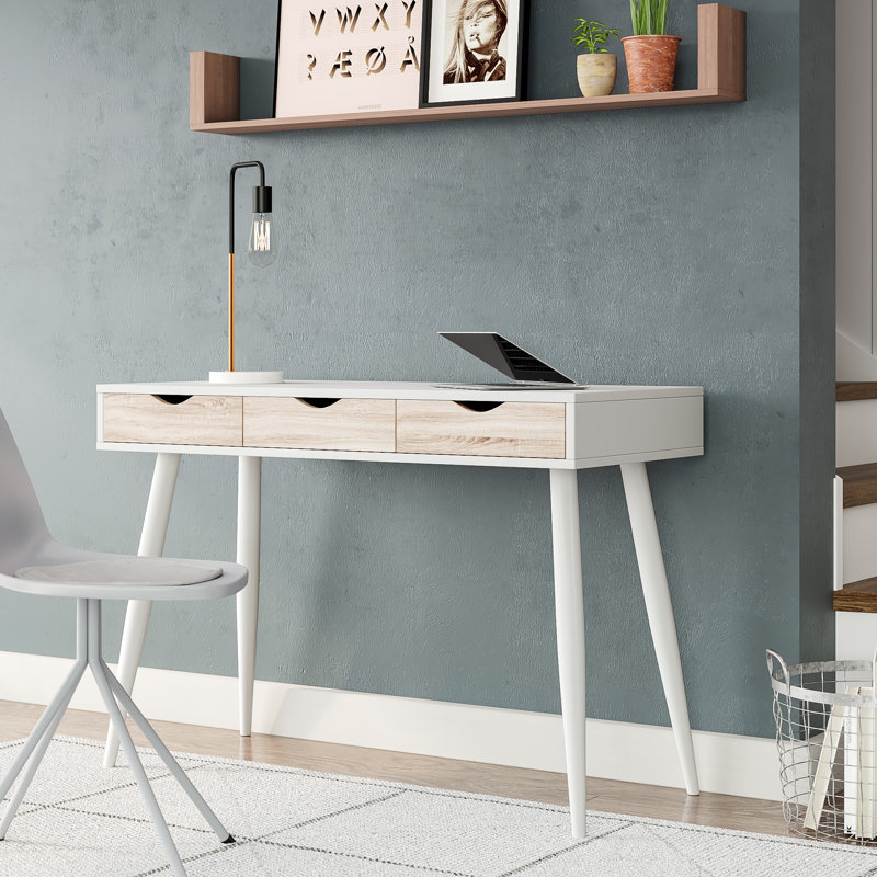 Casson Writing Desk, Oak/White