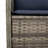 vidaXL Garden Bench Grey Poly Rattan-845075845