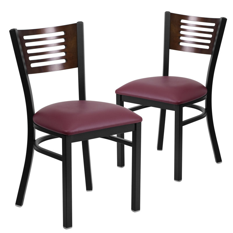 Elkton Mid-Back Mesh Swivel Ergonomic Office Chair with Flip-Up Arms, Burgundy