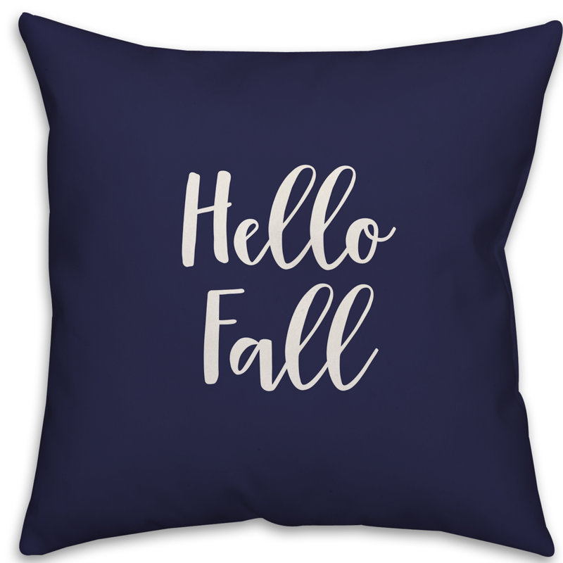  Coussin Hello, Bleu marine, Housse de coussin
