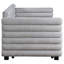 Lit de jour simple rembourré Boucle avec couchette gris-107381339