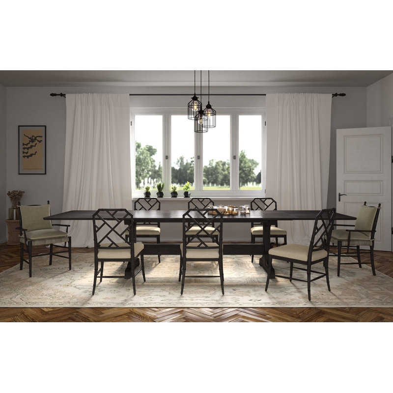 Epoch Solid Oak Dining Table, Ebonized Oak