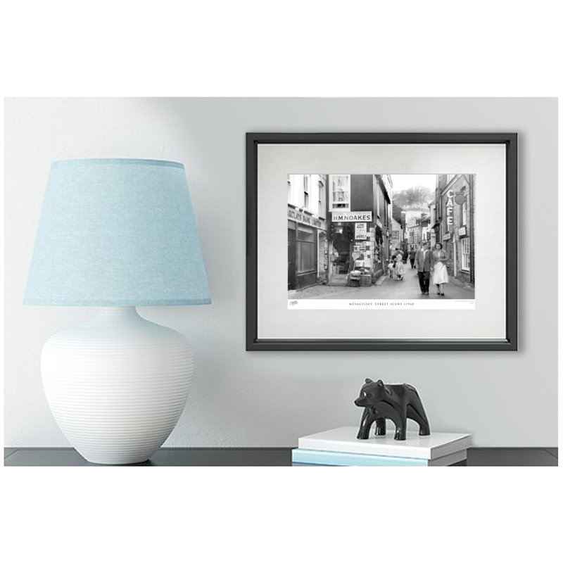 Mevagissey, Street Scene C1960 - Single Picture Frame Print, 45cm H x 60cm W x 2.3cm D