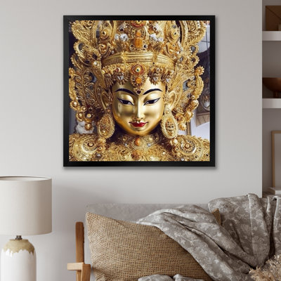 «Golden Hindu Goddess Statue», reproduction sur toile