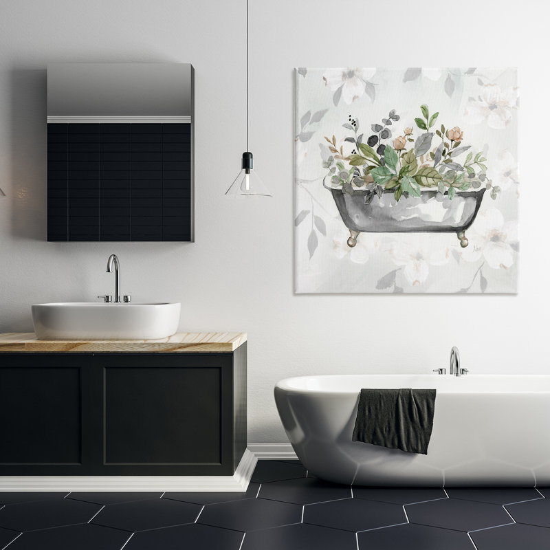 Art mural sur toile à motif de feuilles par Nan, H 36 po x l 36 po