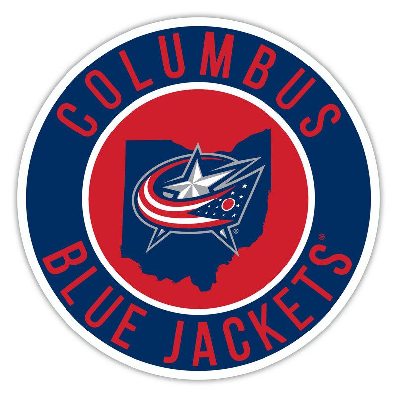 Blue Jackets - ligne brillante de 16 po avec l'État