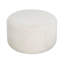 Repose-pieds rembourré rond, beige, velours côtelé-2142000442