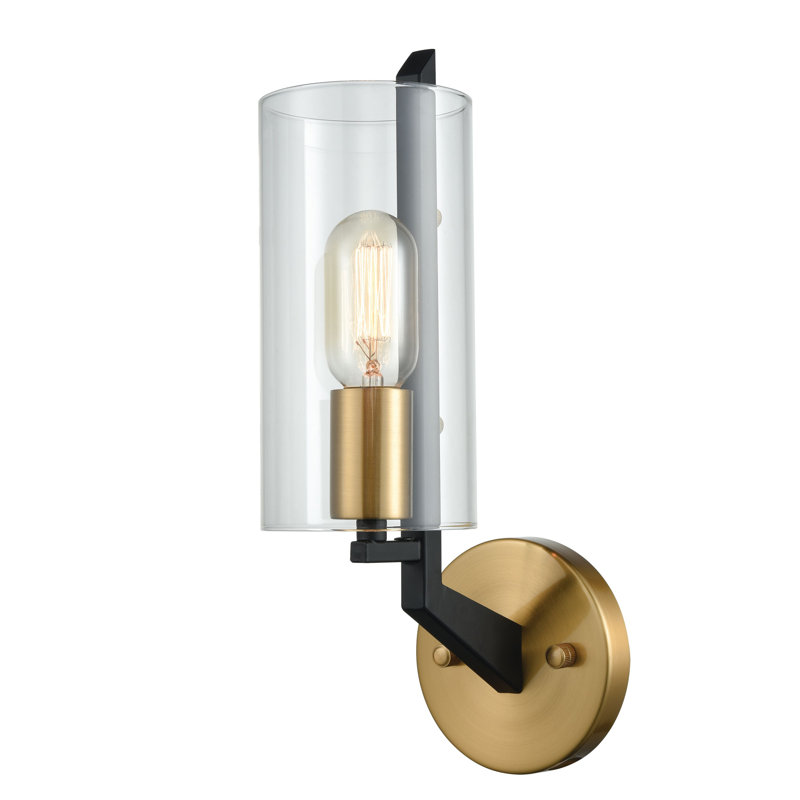 Applique murale 1 lumière de 14 po de hauteur Blakeslee - Noir mat