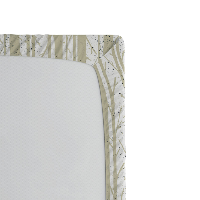 Ensemble de 2 draps-housses Ambesonne, Drap-housse très grand californien, Gris, jaune, blanc / rayé