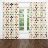 Polyester Semi Sheer Curtain Pair
