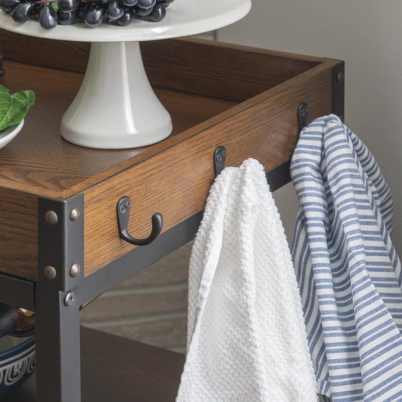 Chariot de rangement pour la cuisine avec roulettes, îlot de cuisine polyvalent et organisateur roulant pour la maison et la salle à manger