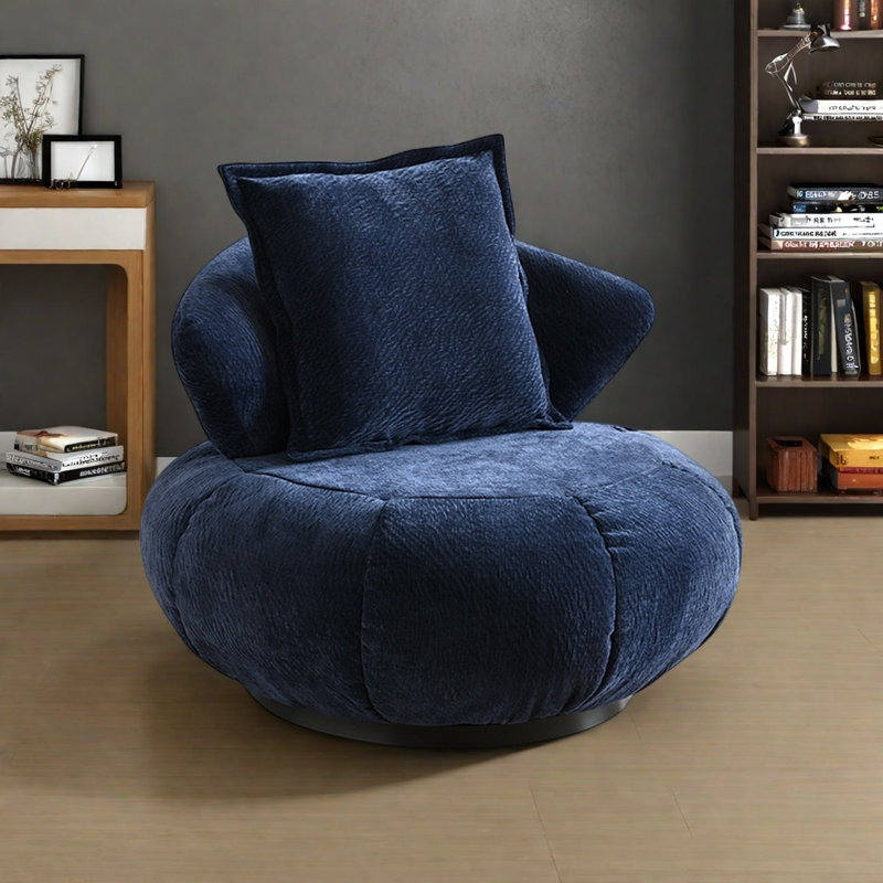 Rotating leisure chair, Blue
