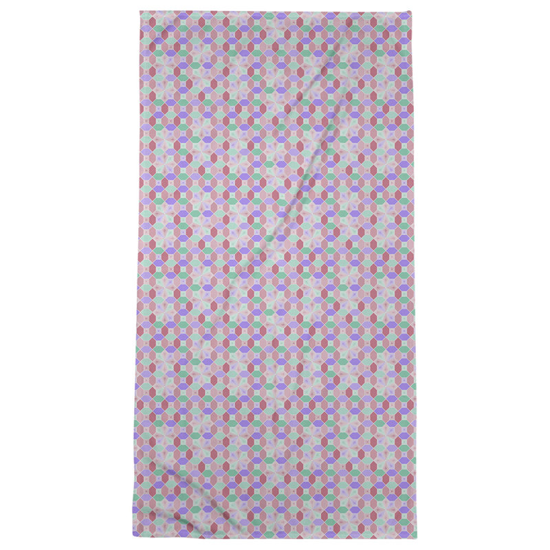 Katelyn Elizabeth Beach Towel, Purple/Pink/Green