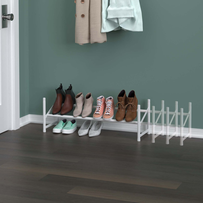 Stack and Expand 6-Pair Shoe Rack
